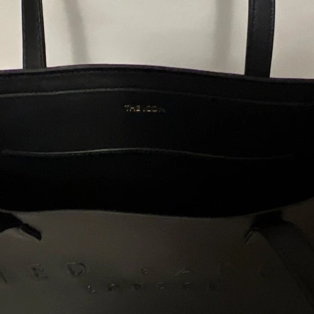 NWT Ted Baker London Women's Black Tote Bag The Icon Embossed Logo - Picture 5 of 6